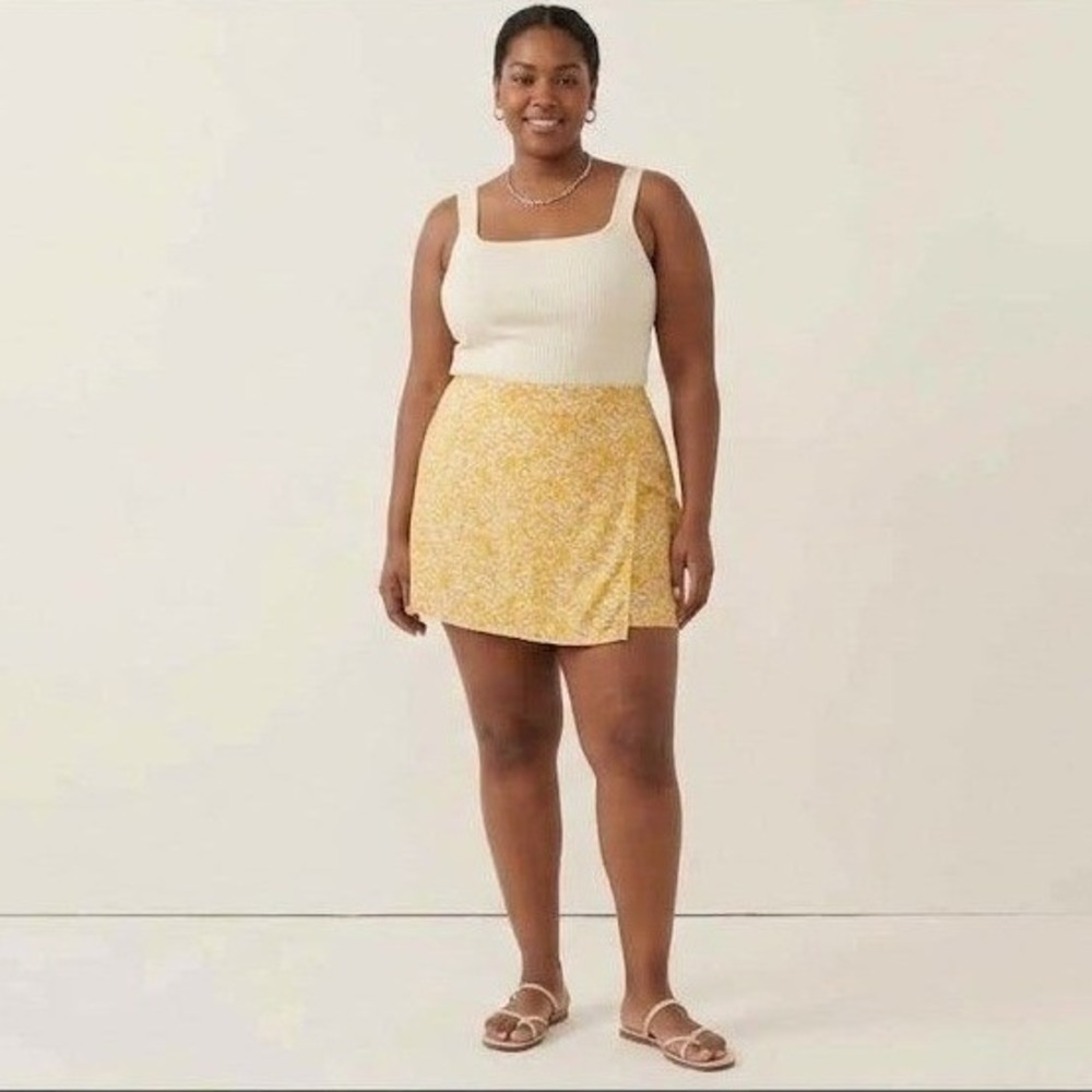 Ripskirt Hawaii Wrap Skirt XXL Length 2 Yellow Tuscan Sunflower Excellent Floral